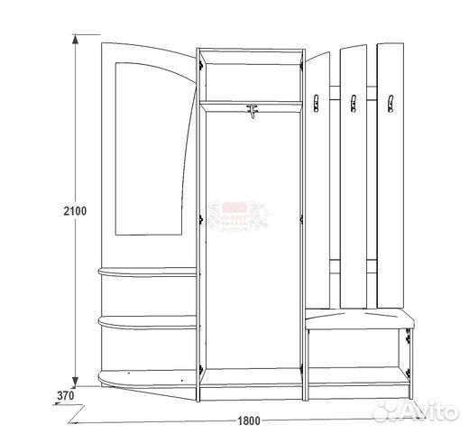 Прихожая Саша 1 от производителя