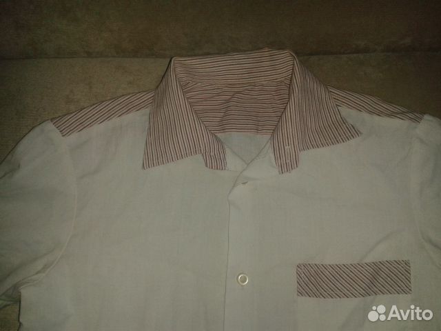 Летняя рубашка хлопок на мальчика 10-14 лет