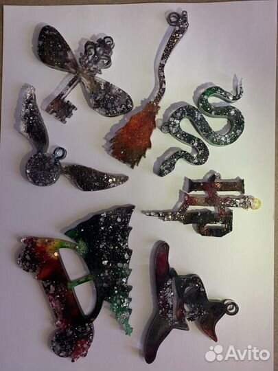 Набор елочные игрушки эпоксидной смолы