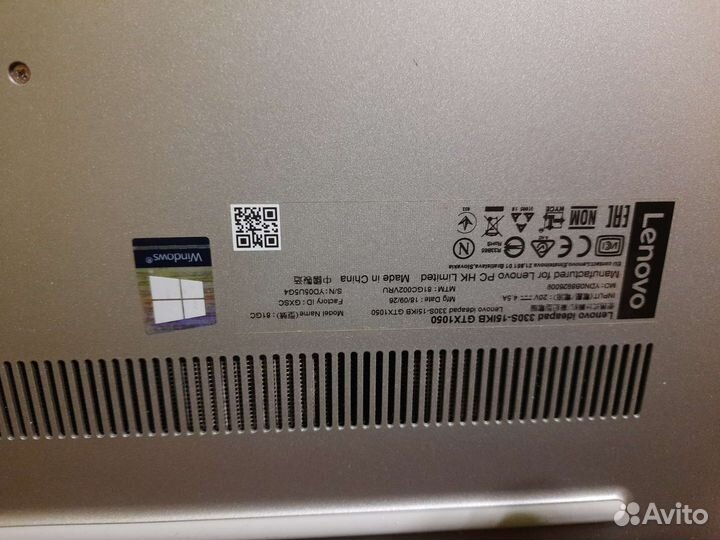 Ноутбук lenovo i5-8250u gtx-1050