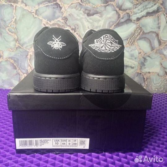 Кроссовки Jordan 1 RetroTravis Scott Black Phantom