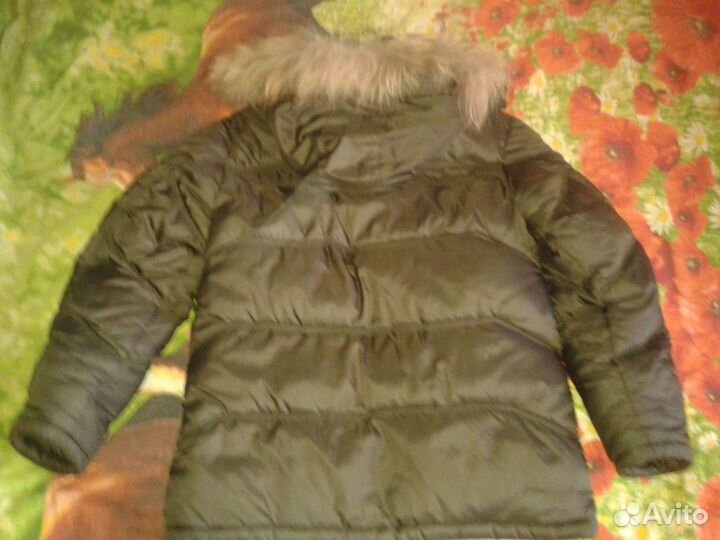 Пуховик детский для мальчика с капюшоном