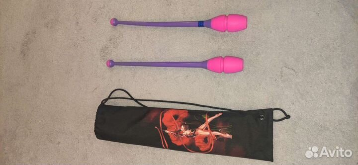 Обруч, булавы, мяч, лента, скакалка