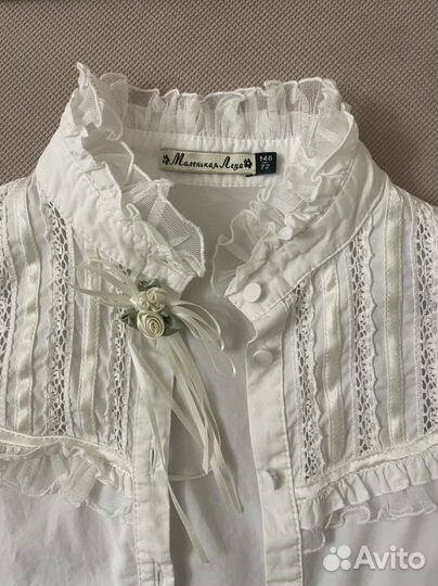 Блузка школьная маленькая леди 146