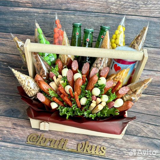 Мясные мужские букеты