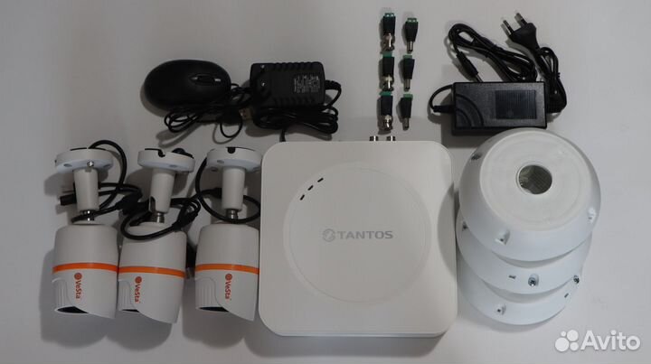 Комплект видеонаблюдения tantos 3 камеры