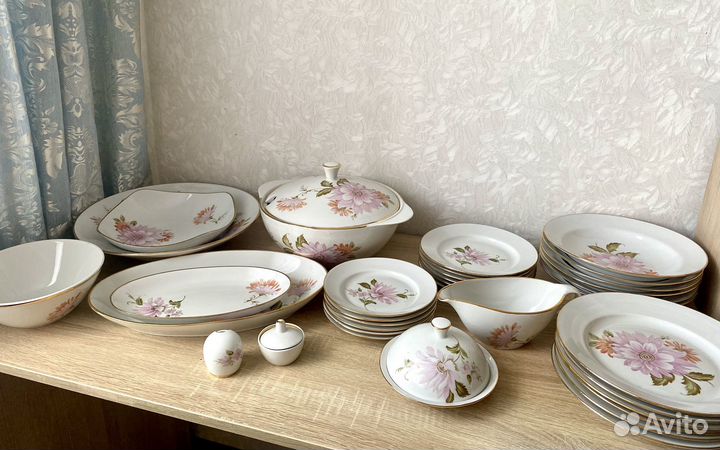 Сервиз столовый 36 предметов хризантемы