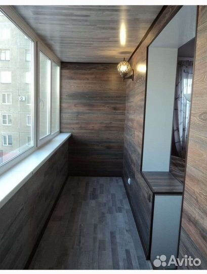 Остекление балконов и домов внут. отделка