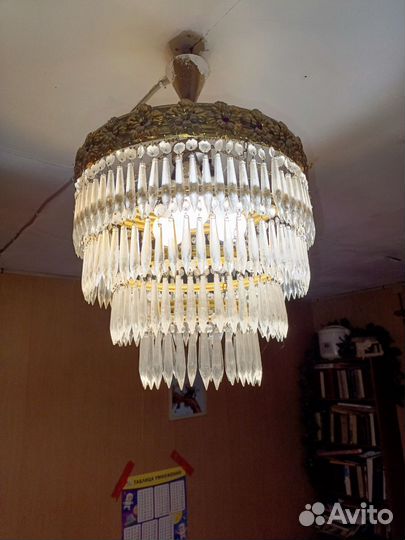 Хрустальная люстра Чехословакия