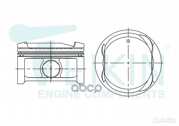 Поршни (к-т 4 шт) toyota allion/camry/RAV4 2AZ-FE