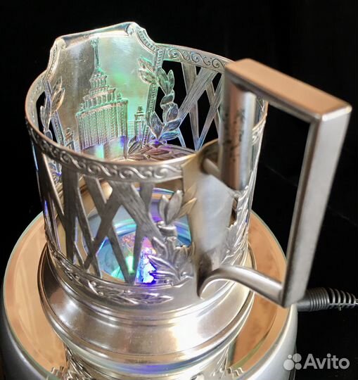 Серебряный подстаканник, 875 пр, нэп, Артель 4