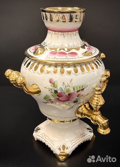 Самовар Гжель золотая СССР