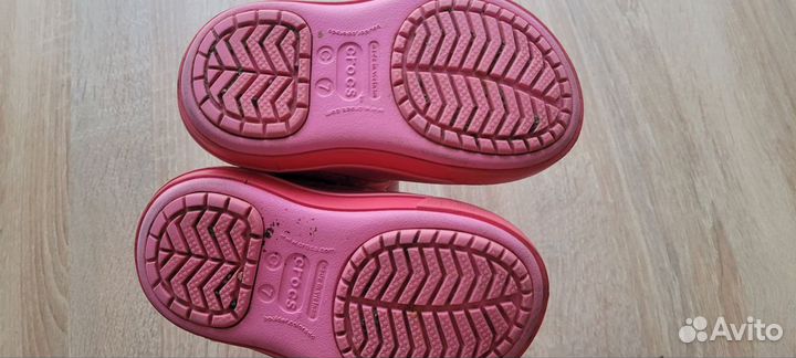 Резиновые сапоги для девочки crocs 7