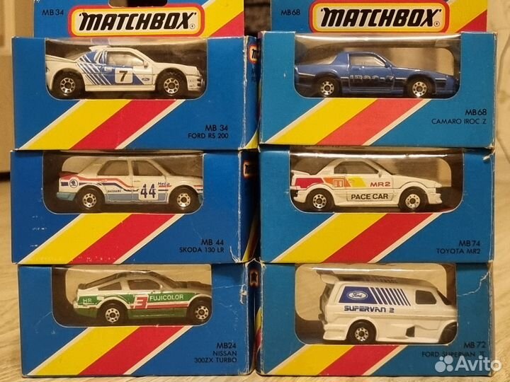 Модели Matchbox 1986 год