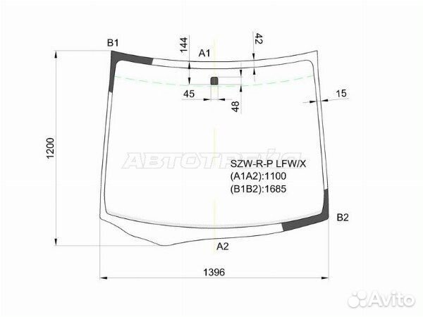 Стекло лобовое