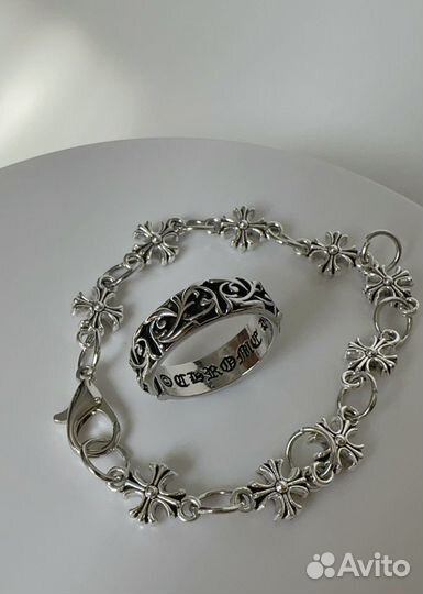 Chrome hearts браслет и кольцо