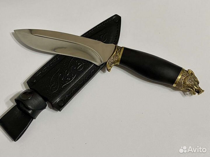 Новый нож туристический Беркут Борз Кизляр латунь