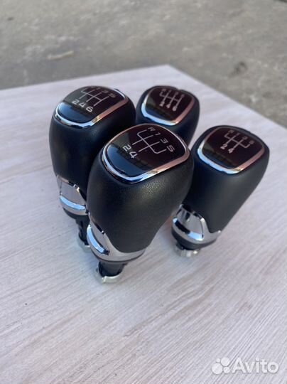 Кожаная ручка кпп Skoda Octavia А5,А6,А7