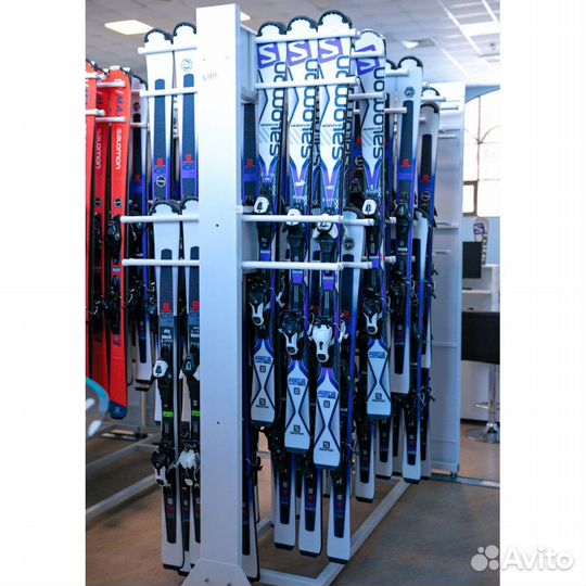 Стеллаж Премиум-У для горных лыж, двухсторонний 219х243х90см glpy-102