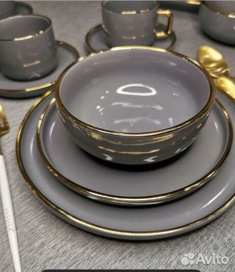 Столовый сервиз 32 предмета на 6 персон новый