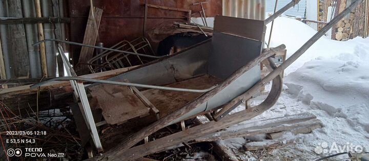 Сани розвальни