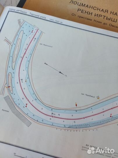 Лоцманская карта реки Иртыш