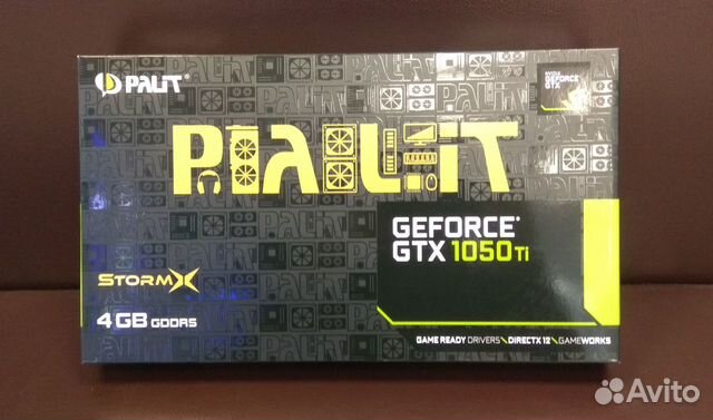 Видеокарта Palit GeForce GTX1050 Ti stormx, 4Gb