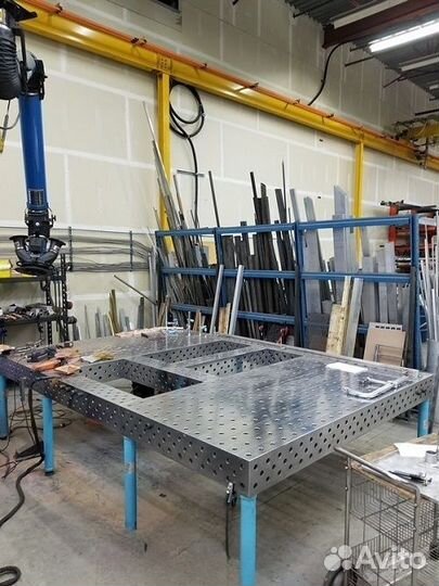 Сварочный 3D стол 1500х1000х100 толщиной 12 мм