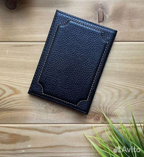 Обложка для автодокументов натуральная кожа