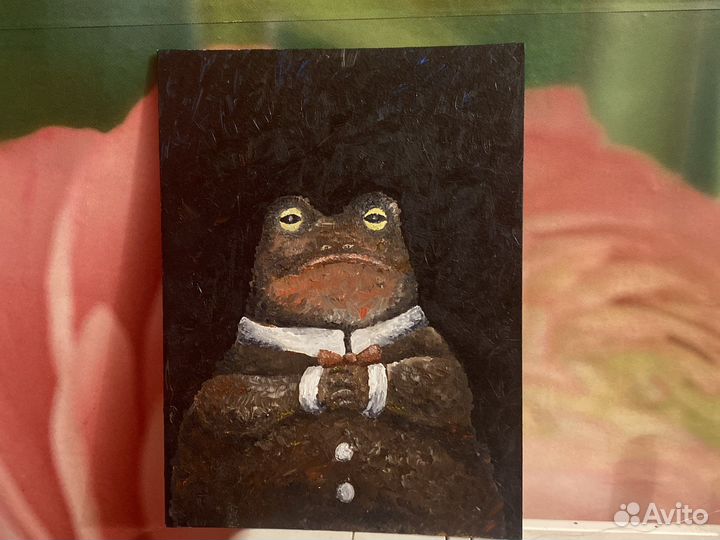 Картина маслом Денежная Жаба «Жожо Ба»