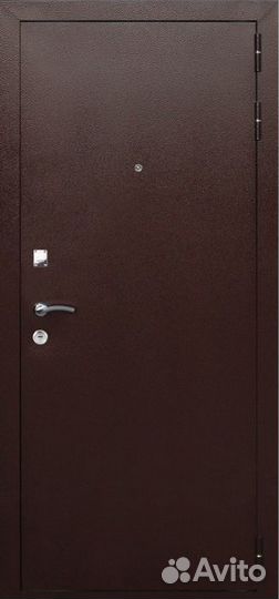 Входная металлическая дверь Броня 7 грецкий орех