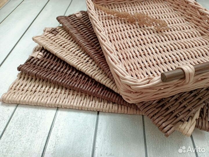 Поднос плетёный. Ручная работа. (в наличии)