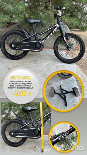 Велосипед детский focus raven rookie 16R