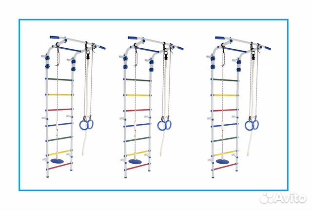 Дск пристенный до 120кг, цв белый-радуга арт 35749
