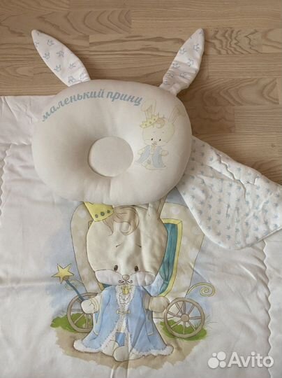 Одеяло и подушка для малыша, полотенце Mothercare