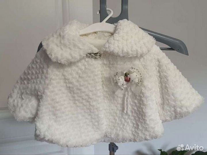 Меховая накидка для девочки 86