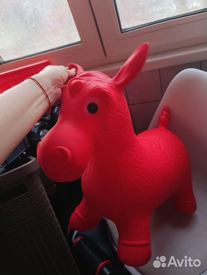 Игрушка прыгун ослик