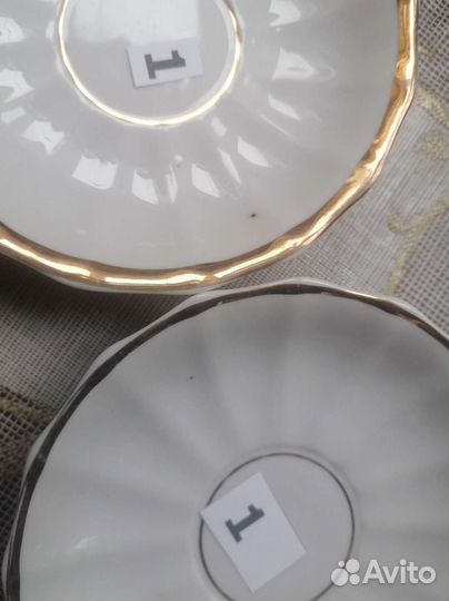 Блюдца, пирожковые тарелки