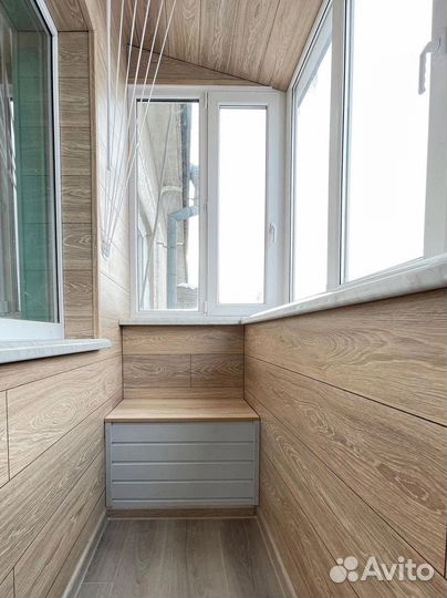 Отделка балкона, остекление, ремонт лоджий