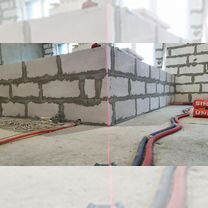 Кладка перегородок из газоблока / пеноблока / гсб, Москва