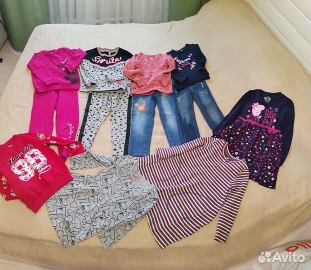 Вещи пакетом на девочку 104 -110