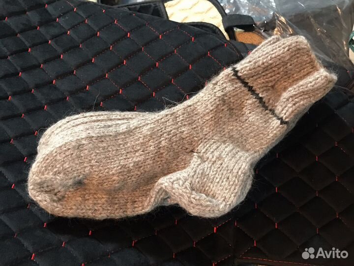 Носки ручной вязки шерстяные