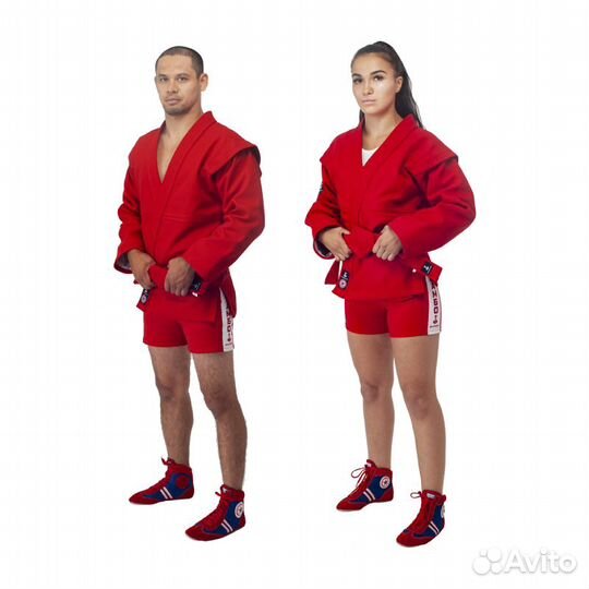 Куртка для самбо Bravegard красная (42)