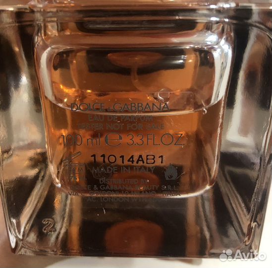 D&G the only one 100 ml original tester