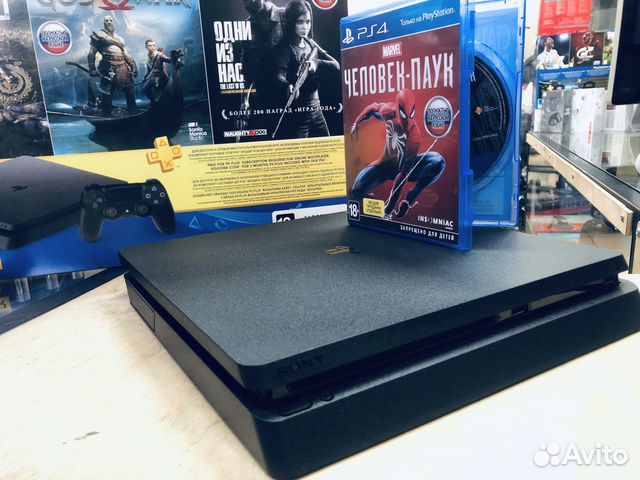 PS4 Slim 1tb Гарантия + 40.игр 3 ревизия объявление продам