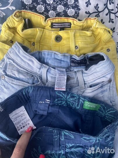 Шорты tommy, beneton, next