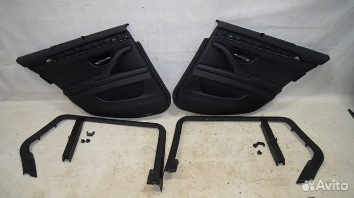 Обшивка задних дверей в сборе сошторкой комплект BMW 520i F11