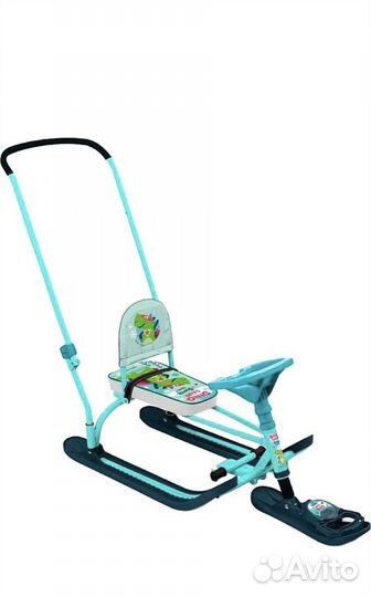 Детский снегокат с ручкой