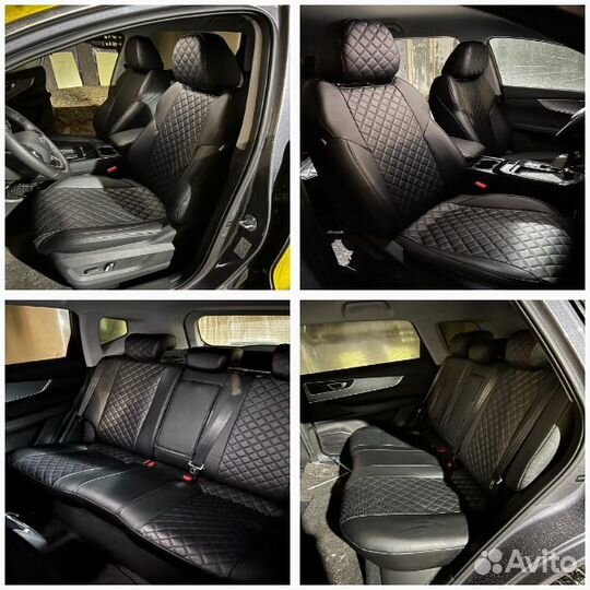 Чехлы автомобильные экокожа Nissan Qashqai 1,2,2