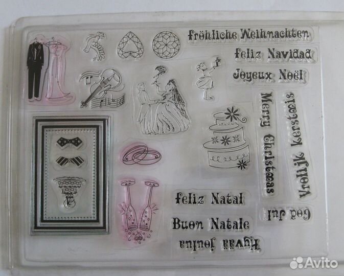 Силиконовые штампы для скрапбукинга